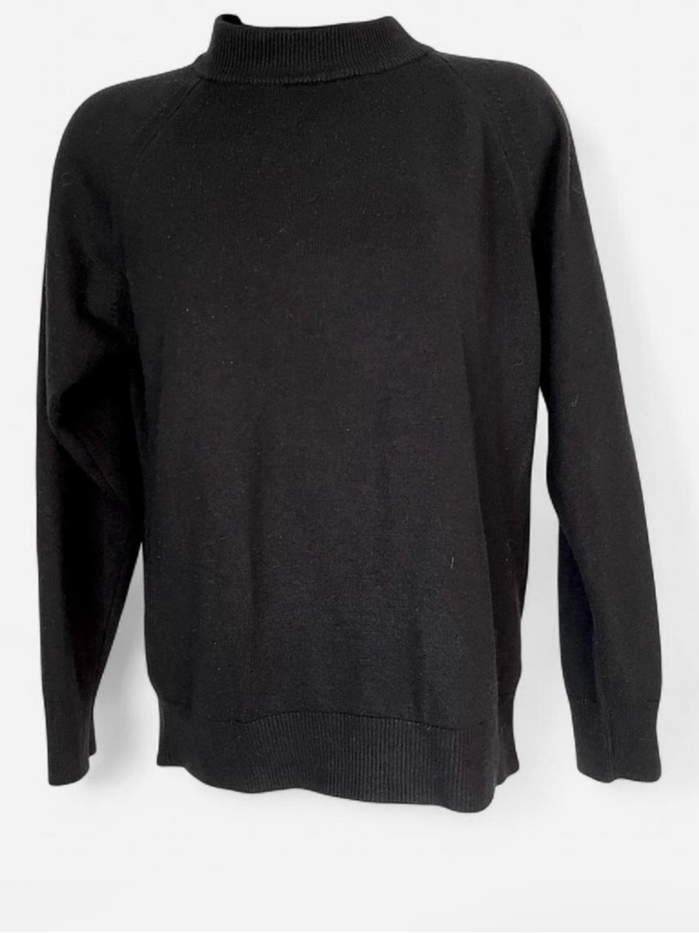 1970’s black Turtleneck sweater with 3/4 sleeves